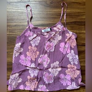 Fighting Eel Ava Sky Romance Hibiscus Flowy Top